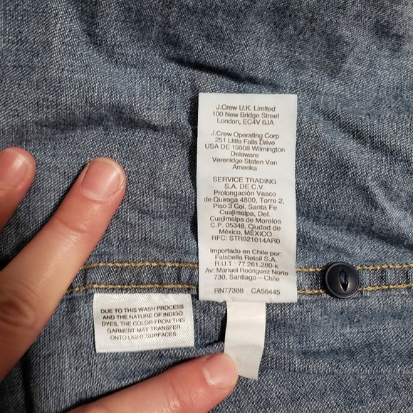 Madewell Chambray Denim Shirt Button Down Long Sleeve Size XS - Picture 5 of 10